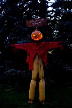 Halloween Scarecrow "Nightmare Before Christmas Jack!"