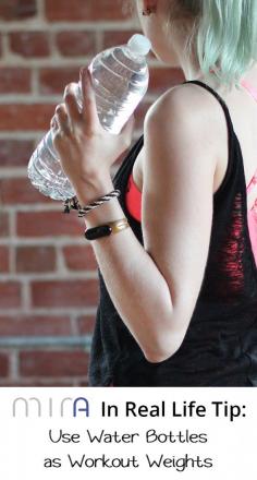 
                    
                        Mira In Real Life Tip: Use Water Bottles as Workout Weights
                    
                