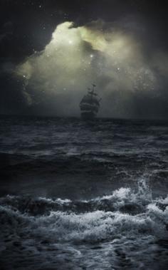 Upon a stormy sea. Rolled the little pirate ship. 1672