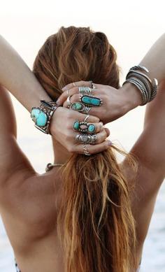Love turquoise jewelry, want them all.  Lotus's Suggest Summer Accessories Fashion Look/Ideas from the Web!