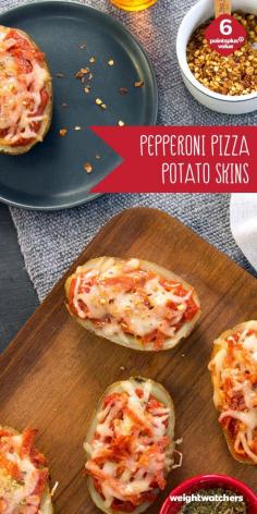 
                    
                        Crispy and cheesy, these loaded 6 PointsPlus value Pepperoni Pizza Potato Skins are a must have for your game day spread.
                    
                