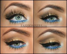 I love the blue eye liner