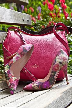 Look at these Kate Spade shoes, like roses on your feet!! So gorg!