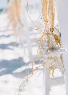 
                    
                        Give a nod to your seaside destination with a few coastal touches. Starfish, seashells and driftwood tie the theme together swimmingly. #beachwedding
                    
                