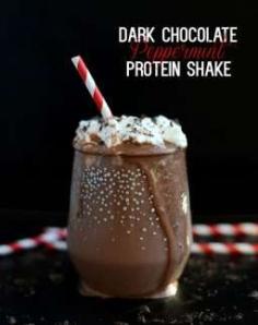 
                    
                        Dark Chocolate Peppermint Protein Shake #recipe #healthy
                    
                