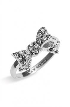 Juicy Couture 'Bows for a Starlet' Pavé Bow Ring | Nordstrom  I actually really like this as a cute ring.