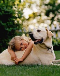 Blond and yellow, perfect. #dogs #kids #animals