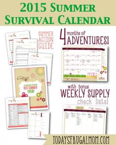 
                    
                        2015 Confident Mom Summer Survival Calendar :: SAVE TIME & MONEY with 4 months of Frugal Summer Activities, Recipes, & More! :: TodaysFrugalMom.com
                    
                