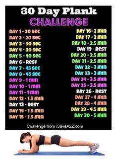 Take the 30 Day #Plank Challenge and strengthen your core! #Fitness #muscles #workoutmotivation #motivationforwomen #fitness #health #wellness #fitnessmotivation #onehourmotivation #corefitness #coreworkout