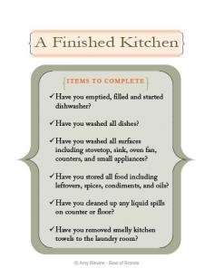 Kitchen Cleaning Checklist #organization #kitchen