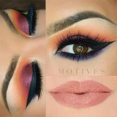 I absolutely LOVE this eye makeup! Found the tutorial link here...Motives® Sunset Look Tutorial by Aurora Glez