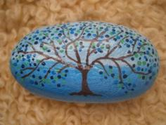 Painted rock - Tree on Etsy, $8.99