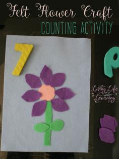 
                    
                        Have fun counting with this Felt Flower Craft Counting Activity
                    
                