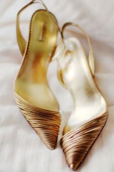 Gold shoes!