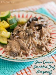 
                    
                        This Beef Stroganoff Crock Pot Recipe is as delicious as it is easy!
                    
                