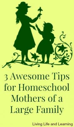 3 tips for homeschool mothers of a large family