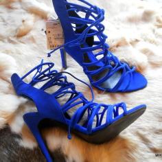 Zara blue heels