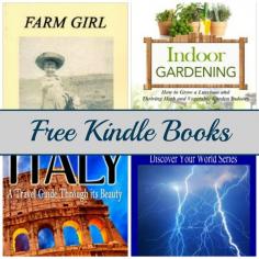 
                    
                        Free Kindle Book List: Farm Girl, Indoor Gardening, Italy, and More
                    
                