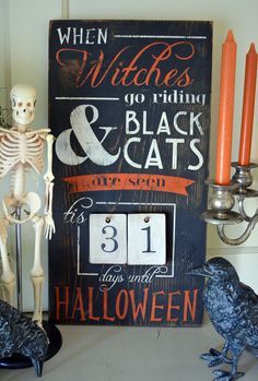 
                    
                        Distressed Wood Word Halloween Countdown Advent Sign Home Decor Decoration  by ChippyPaintDesigns
                    
                