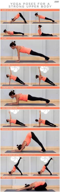 Yoga Poses for a Strong Upper Body by movenourishbelieve #Yoga #Upper_Body #fitness #yoga  #girls