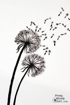 
                    
                        Tutorial for Painting Dandelion Wall Graphic...I&#39;m gonna need this for the kids&#39; bathroom.
                    
                