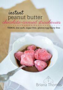 
                    
                        Instant Peanut Butter Chocolate-Covered Strawberries - Briana Thomas
                    
                
