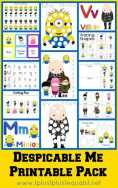 
                    
                        Despicable Me Printable Pack {free} from @{1plus1plus1} Carisa
                    
                