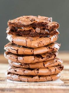 Flourless Fudge Cookies are gluten free and only have 68 calories per cookie. Healthy Dessert Recipe
