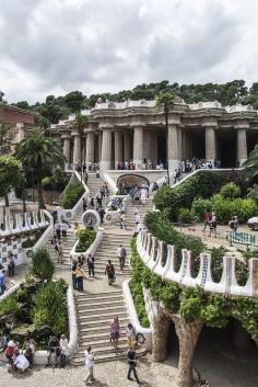 Gaudi steps in Park Guell, Barcelona, Spain | Amazing Pictures - Amazing Pictures, Images, Photography from Travels All Aronud the World