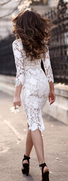 
                    
                        Gorgeous White Lace Dress
                    
                