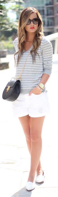 
                    
                        Grey Stripes Top White Shorts  # #For All Things Lovely #Summer Trends #Fashionistas #Best Of Summer Apparel #White Shorts Grey Stripes Top #Grey Stripes Top White Shorts Must-Have #Grey Stripes Top White Shorts 2015 #Grey Stripes Top White Shorts Where To Get #Grey Stripes Top White Shorts How To Style
                    
                