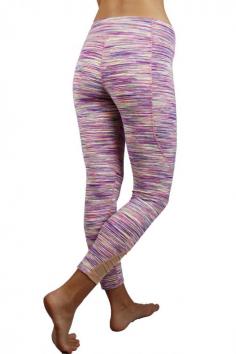 
                    
                        Carly #Legging in #Rainbow with #mesh at bottom legs.
                    
                