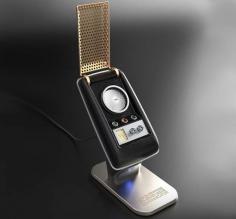 
                    
                        The “Star Trek” The Original Series Communicator ($150) - Not only is this beautiful Bluetooth Handset the most accurate replica ever made, it’s a fully working wireless communicator that pairs seamlessly with any Bluetooth-enabled cell phone.
                    
                