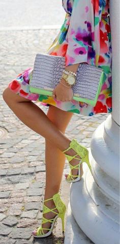 I've never been a super "colorful" dress wearer,  but for some reason I am obsessed this summer with bright colors.