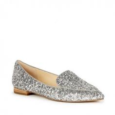 
                    
                        Make a statement in this silver glitter smoking slipper
                    
                