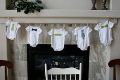 
                    
                        Little Man shower theme - beautifully done! Little mustaches and ties : )
                    
                