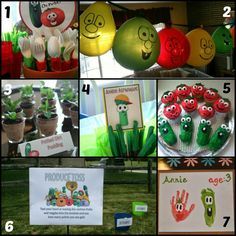 
                    
                        Veggie Tales Birthday Party.  Great Idea.  Wish I thought of this when my kids were younger! #veggietales
                    
                