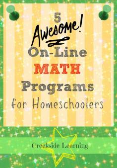 online math programs for homeschool