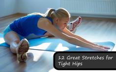 Stretches & exercises for hip flexors - great resource!