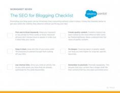 
                    
                        The SEO for Blogging Checklist
                    
                