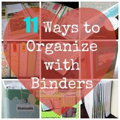 
                    
                        Organizing Made Fun: 11 Ways to organize with binders
                    
                