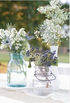 
                    
                        wildflower wedding centerpieces | Wildflowers in Mason Jars Wedding Centerpieces | Budget Brides Guide ...
                    
                