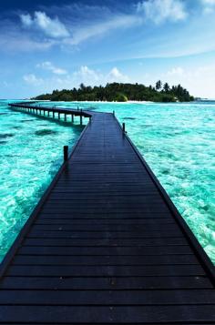 Bora Bora Island ~ French Polynesia #bridge #docks #walkway #path #bridgeway #walkingbridge #paradise