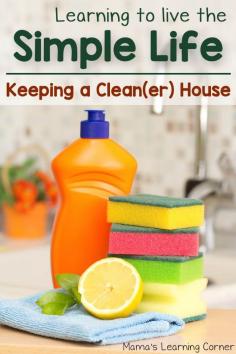 
                    
                        Learning to Live the Simple (homeschool) Life: Keeping a Cleaner House
                    
                