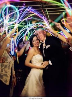 
                    
                        Not just for ravers! Guests can help make your future bright with neon glow sticks. Wedding Ideas, Ceremony, Wedding Send Off Ideas
                    
                