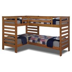 
                    
                        IDEAL FURNITURE FOR A FAMILY ON A BUDGET, WITH A SMALL SPACE AND A WHOOOOOOOOOLE LOTTA KIDS.  YAASS!!! Drew II Kids Furniture Double Twin Bunk Bed |
                    
                