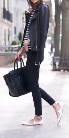 Black & White outfit inspiration. Casual style