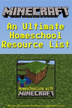 
                    
                        Ultimate Homeschool Resource list for Learning with Minecraft
                    
                
