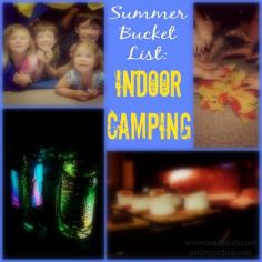 Summer Bucket List Idea: Indoor Camping