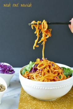 
                    
                        Paleo Pad Thai with Carrot and Sweet Potato Noodles | Nosh and Nourish
                    
                